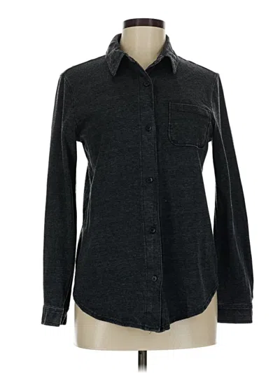 Pre-owned C&c California Long Sleeve Button Down Shirt In Black
