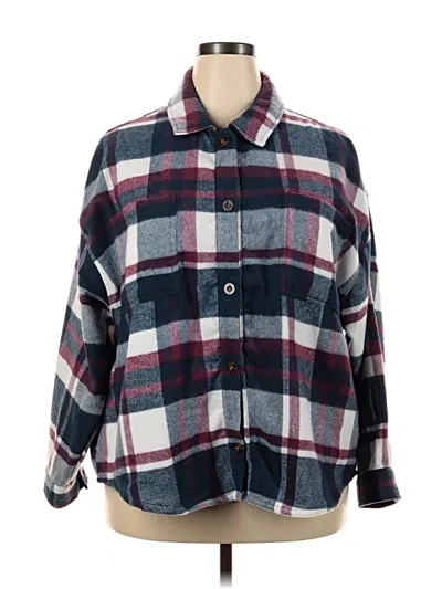 Pre-owned C&c California Long Sleeve Button Down Shirt In Blue