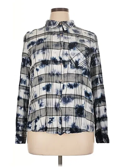 Pre-owned C&c California Long Sleeve Button Down Shirt In Blue