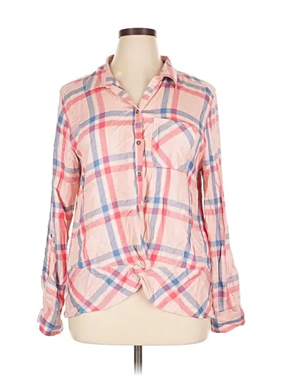 Pre-owned C&c California Long Sleeve Button Down Shirt In Pink