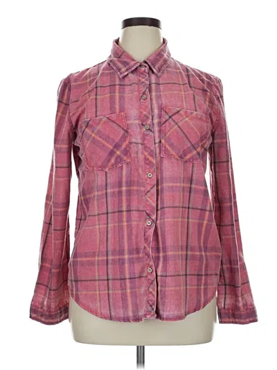 Pre-owned C&c California Long Sleeve Button Down Shirt In Pink