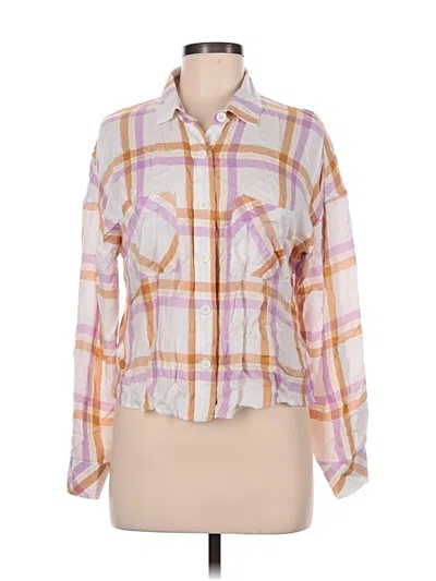Pre-owned C&c California Long Sleeve Button Down Shirt In Pink