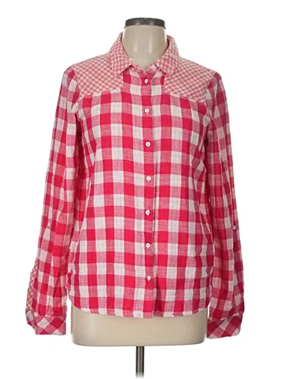 Pre-owned C&c California Long Sleeve Button Down Shirt In Red