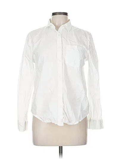 Pre-owned C&c California Long Sleeve Button Down Shirt In White