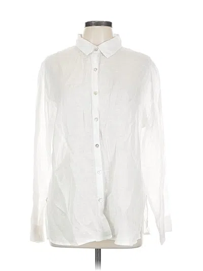 Pre-owned C&c California Long Sleeve Button Down Shirt In White