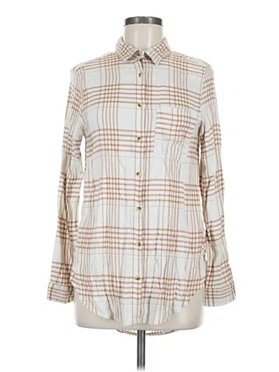 Pre-owned C&c California Long Sleeve Button Down Shirt In White