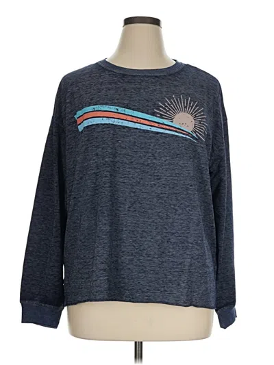 Pre-owned C&c California Long Sleeve T-shirt In Blue