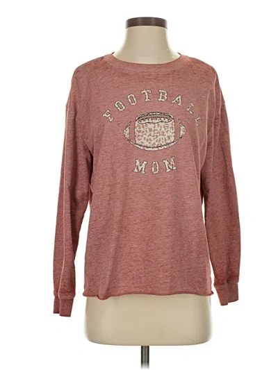 Pre-owned C&c California Long Sleeve T-shirt In Burgundy