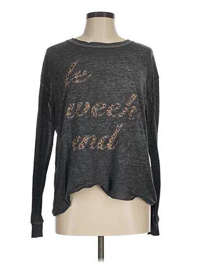 Pre-owned C&c California Long Sleeve T-shirt In Gray