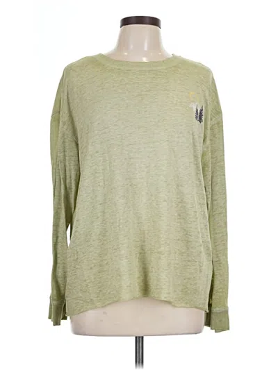 Pre-owned C&c California Long Sleeve T-shirt In Green