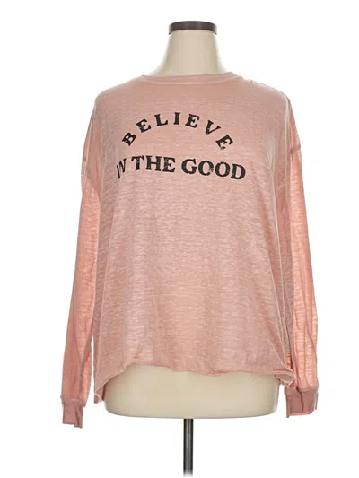 Pre-owned C&c California Long Sleeve T-shirt In Pink