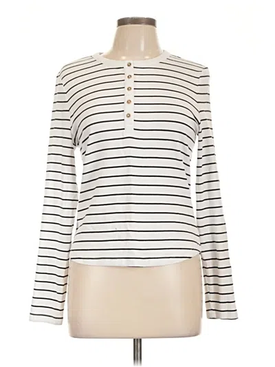Pre-owned C&c California Long Sleeve Turtleneck In Ivory