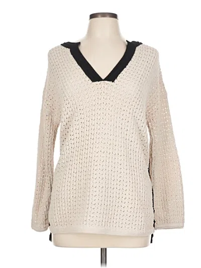 Pre-owned C&c California Pullover Sweater In White