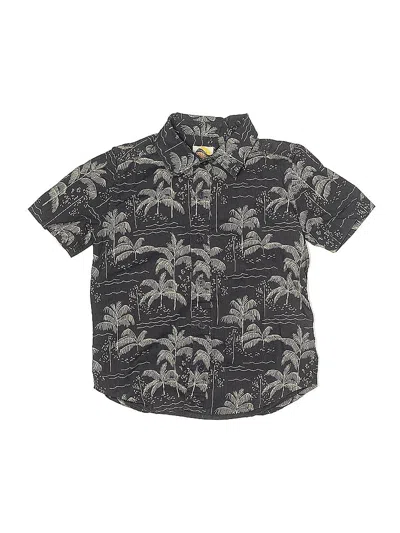 Pre-owned C&c California Kids' Short Sleeve Button Down Shirt In Black