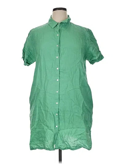 Pre-owned C&c California Short Sleeve Button Down Shirt In Green