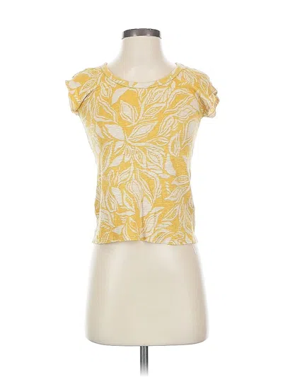 Pre-owned C&c California Short Sleeve T-shirt In Yellow