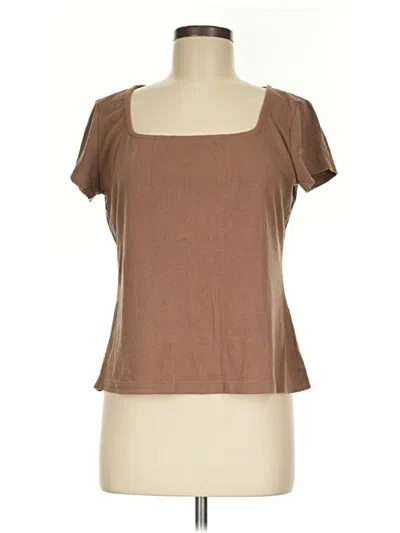 Pre-owned C&c California Short Sleeve T-shirt In Brown