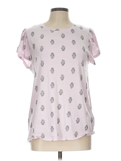 Pre-owned C&c California Short Sleeve T-shirt In Pink
