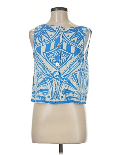 Pre-owned C&c California Sleeveless Blouse In Blue