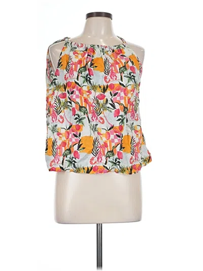 Pre-owned C&c California Sleeveless Blouse In Orange