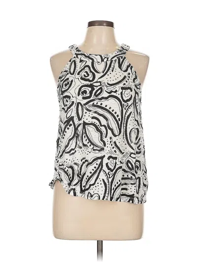 Pre-owned C&c California Sleeveless Blouse In Silver