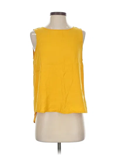 Pre-owned C&c California Sleeveless Top Yellow Boatneck Tops