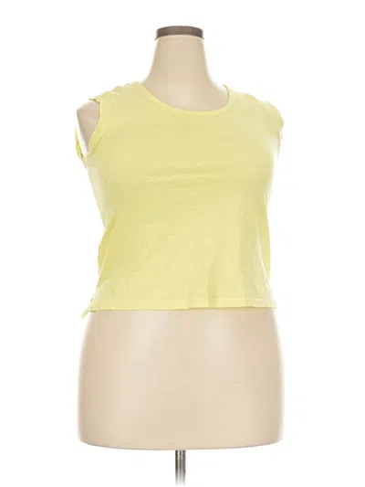 Pre-owned C&c California Sleeveless T-shirt In Yellow