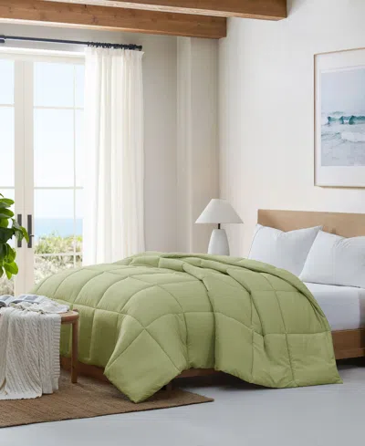 C&c California Soft Baffle Box Comforter, Full/queen In Green