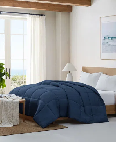 C&c California Soft Baffle Box Comforter, Twin In Blue