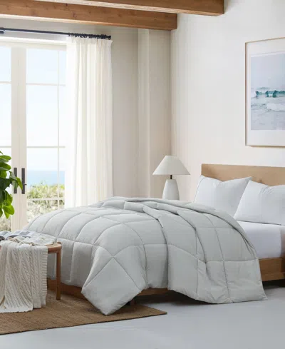 C&c California Soft Baffle Box Comforter, Twin In Oyster Mushroom