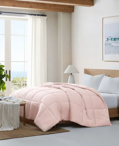 C&c California Soft Baffle Box Comforter, Twin In Pink