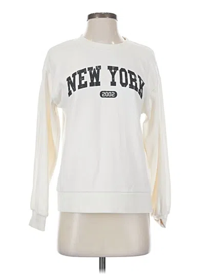 Pre-owned C&c California Sweatshirt In White