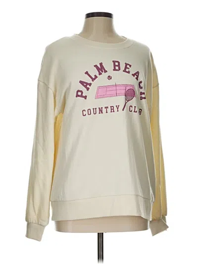 Pre-owned C&c California Sweatshirt In White