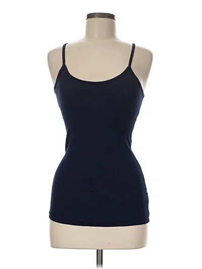 Pre-owned C&c California Tank Top Blue Halter Neckline Tops
