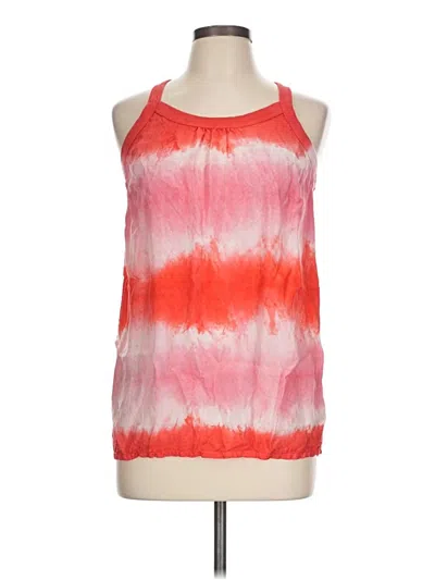 Pre-owned C&c California Tank Top Red Halter Neckline Tops
