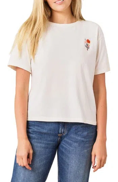C&c California C & C California Toni Boxy Cotton Crop Tee In White