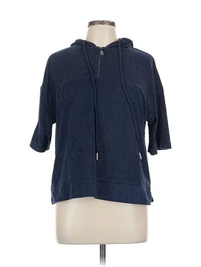 Pre-owned C&c California Zip Up Hoodie In Blue