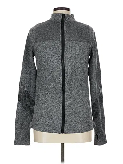 Pre-owned C&c California Zip Up Hoodie In Gray