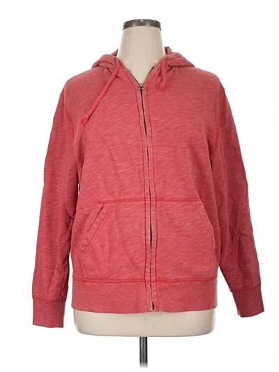Pre-owned C&c California Zip Up Hoodie In Red