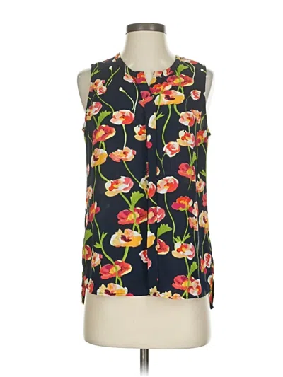 Pre-owned C&e Lifestyle Sleeveless Blouse In Blue