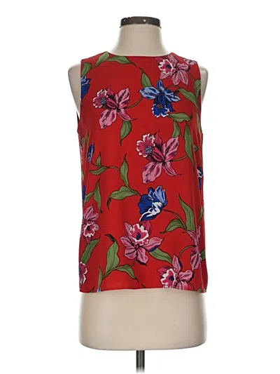 Pre-owned C&e Lifestyle Sleeveless Blouse In Red