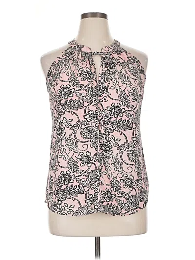 Pre-owned C&e Lifestyle Tank Top Pink Halter Neckline Tops