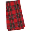 C & F Home C&f Home 27" X 18" Arlington Plaid Lodge Cabin Everyday Holiday Christmas Woven Cotton Dish Kitchen  In Red