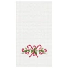 C & F Home C&f Home 27" X 18" Candy Canes Embroidered Cotton Waffle Weave Kitchen Dishtowel In Multi