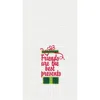C & F Home C&f Home 27" X 18" Christmas Presents W/ String Bow "friends Are The Best Presents" Embroidered Cott In White