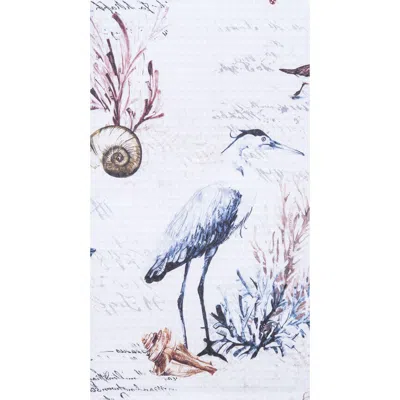 C & F Home C&f Home 27" X 18" Heron Kitchen And Bathroom Graphic Print Hand Towel In Blue