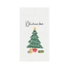 C & F Home C&f Home 27" X 18' Holiday Christmas Tree Cotton Embroidered & Waffle Weave Kitchen Dish Towel In White