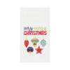 C & F Home C&f Home 27" X 18" Holiday "very Merry Christmas" Sentiment Featuring Ornament Cotton Embroidered &  In White