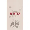 C & F Home C&f Home 27" X 18" Nordic Christmas "winter Wishes" Sentiment Featuring Deer On Beige Background Chr In Neutral