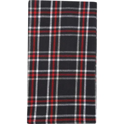 C & F Home C&f Home 27' X 18" Poinsetta Plaid Woven Cotton Kitchen Dish Towel Red White And Black Plaid In Multi